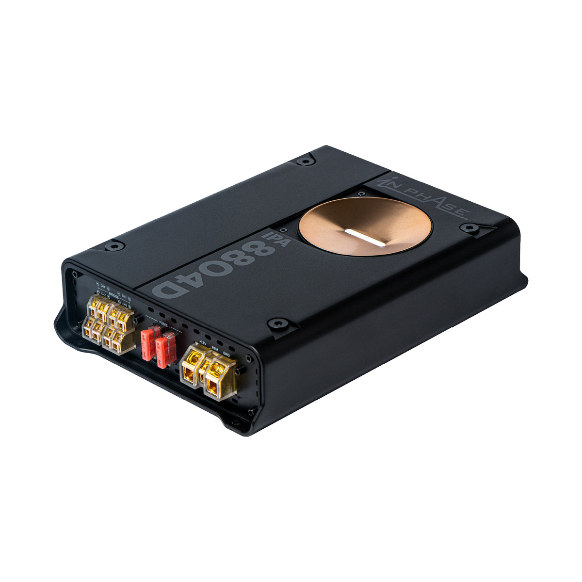 IN PHASE IPA8804D – 600W RMS 2Ω 4-CHANNEL CLASS D AMPLIFIER