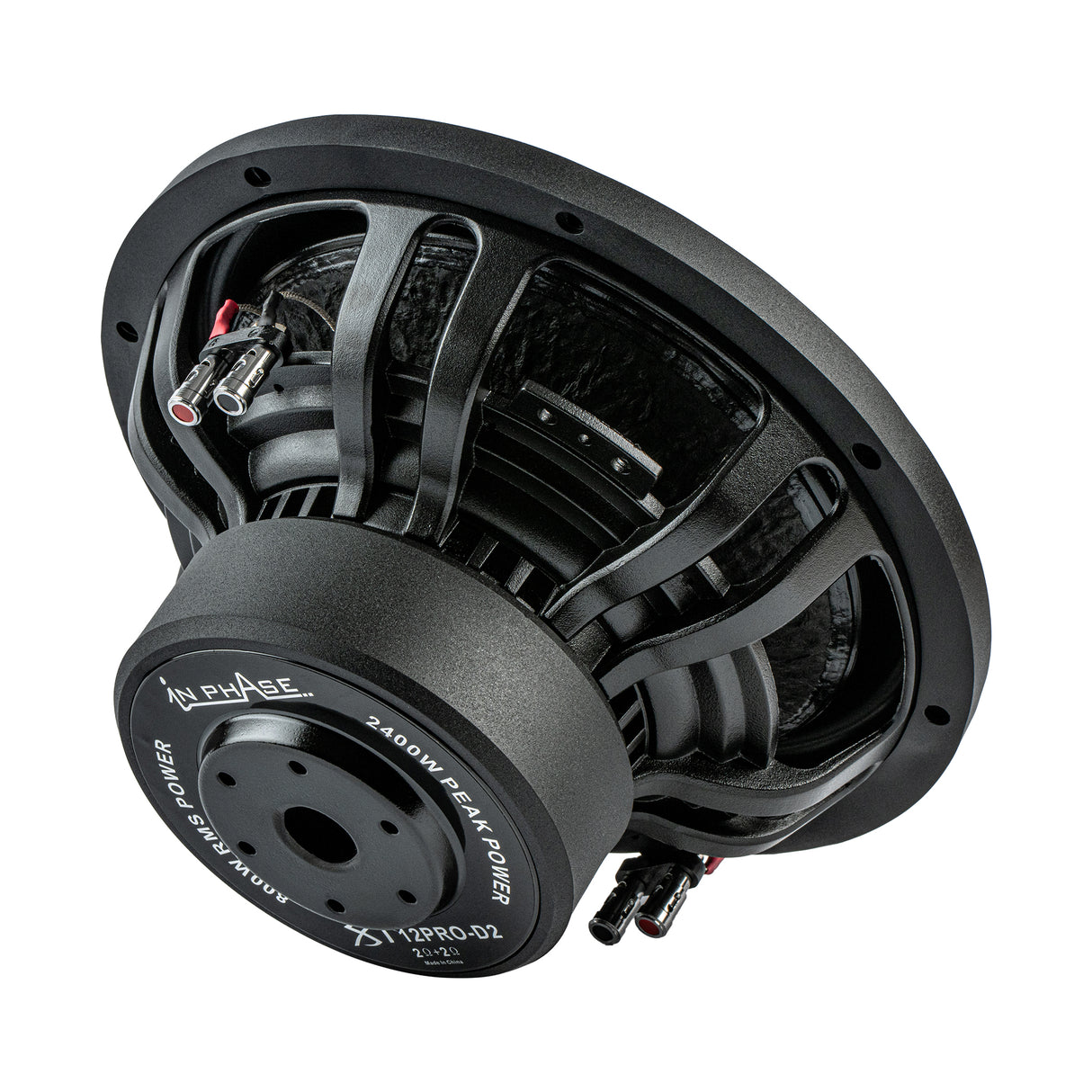 In Phase XT-12D2 Kevlar Cone 1 Ohm or 4 Ohm Dual Voice Coil 1400W Peak Power Subwoofer
