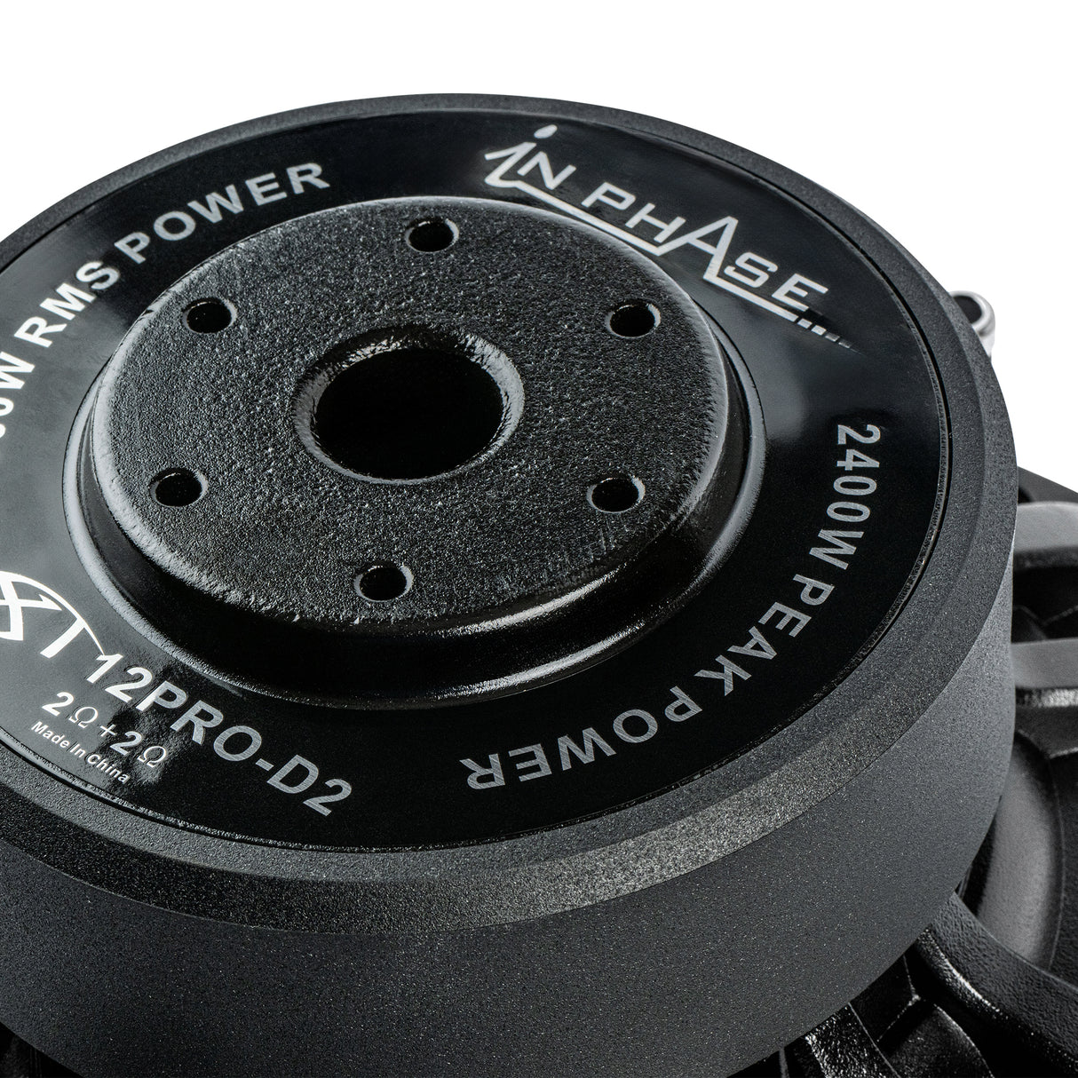 In Phase XT-12D2 Kevlar Cone 1 Ohm or 4 Ohm Dual Voice Coil 1400W Peak Power Subwoofer